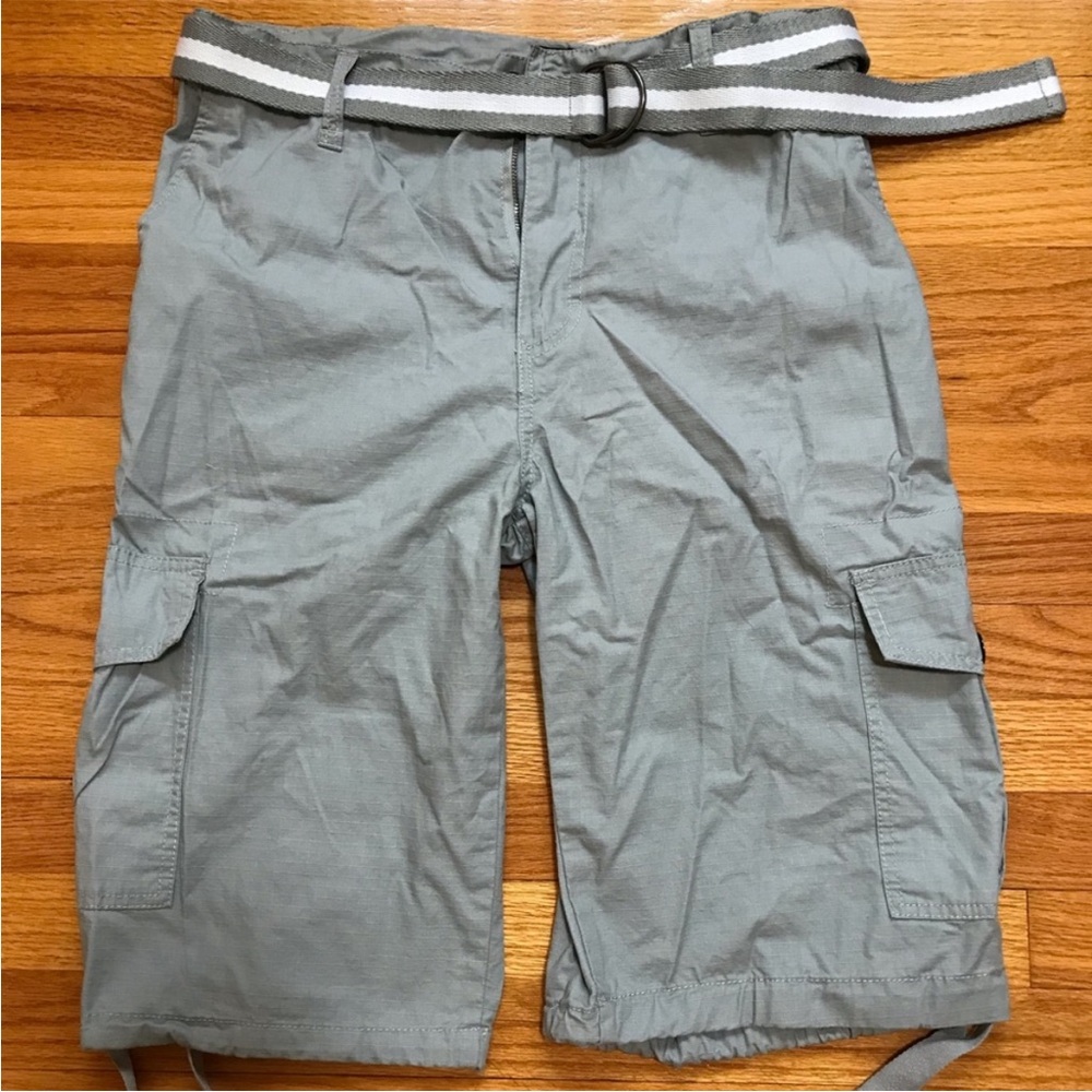 Southpole Collection Mens Belted Cotton Cargo Shorts Size 36 (Brand New)